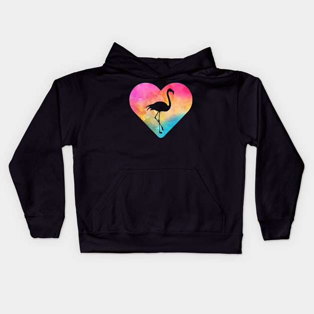 Flamingo Gift for Girls and Women Kids Hoodie by JKFDesigns